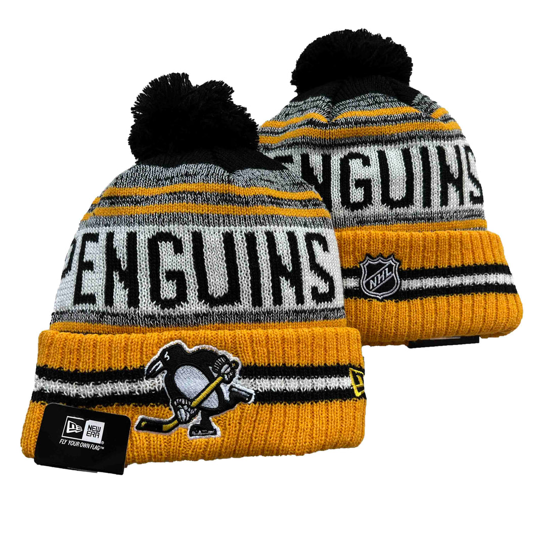 Pittsburgh Penguins NHL New Era winter Hat with Pom Pom