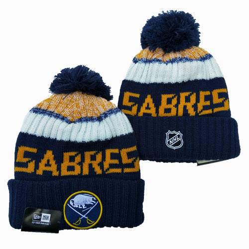 Buffalo Sabres NHL New Era winter Hat with Pom Pom