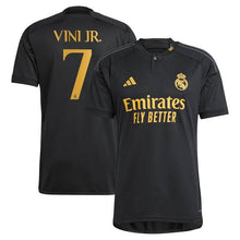 Vini Jr. Real Madrid Soccer Futbol Adidas Jersey adult sizes black