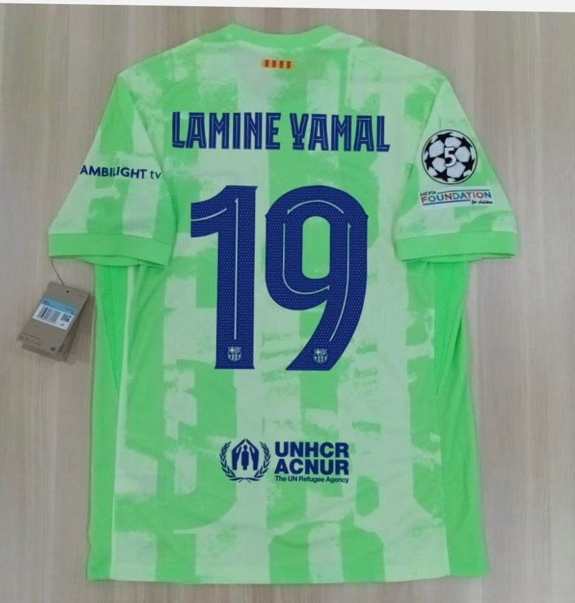 Nike Barcelona 2024/25 Stadium Third Lamine Yamal #19 Nike Soccer