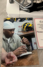 Michael Penix Jr. Autographed Atlanta Falcons Mini Helmet with COA Photo signing