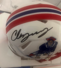 Christian Gonzalez New England Patriots autographed Mini Helmet with COA photo signing