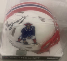 Christian Gonzalez New England Patriots autographed Mini Helmet with COA photo signing