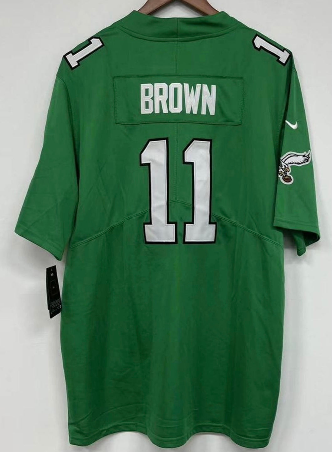 A.J. Brown Philadelphia Eagles official Nike NFL Jersey Kelly Green