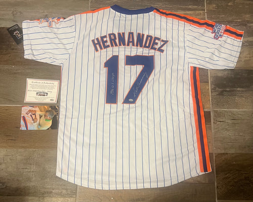 Keith Hernandez autographed jersey COA photo signing