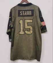 Bart Starr Green Bay Packers NFL military salute to service Jersey