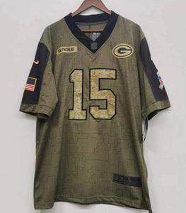 Bart Starr Green Bay Packers NFL military salute to service Jersey