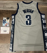 Allen Iverson autographed Georgetown Hoyas jersey COA Photo signing