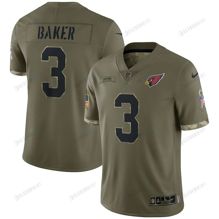Budda Baker Arizona Cardinals NIKE military salute to service Jersey