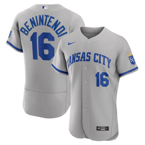 Andrew Benintendi Kansas City Royals Jersey Nike gray