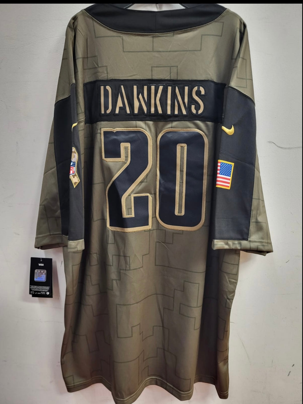 Brian Dawkins Philadelphia Eagles Salute to Service NFL Jersey Nike Classic Authentics