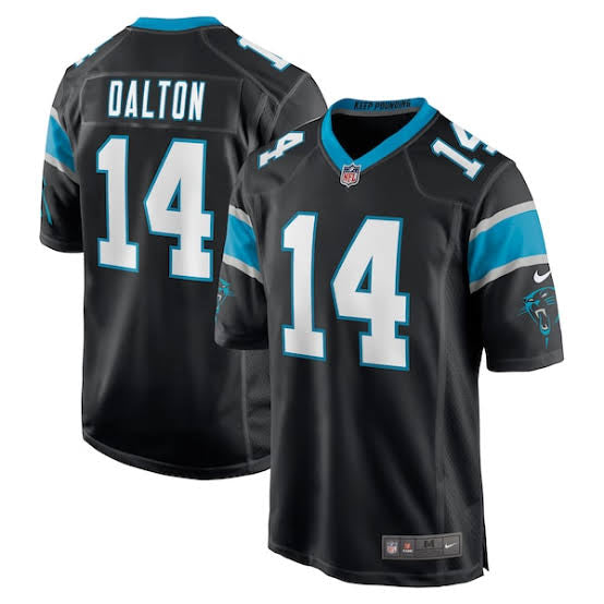 Andy Dalton Carolina Panthers Official NFL NIKE Jersey Black