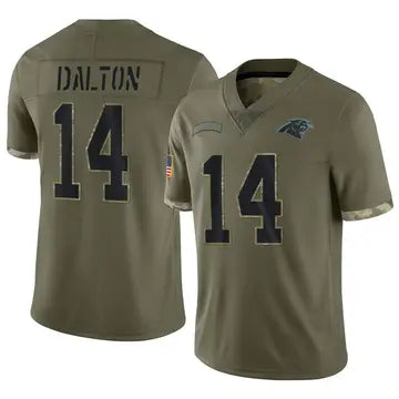 Andy Dalton Carolina Panthers Official NFL NIKE Salute to Service Jersey