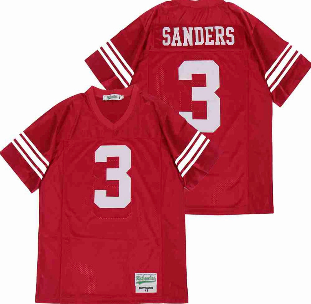 Barry Sanders High School Jersey Wichita North High Kansas