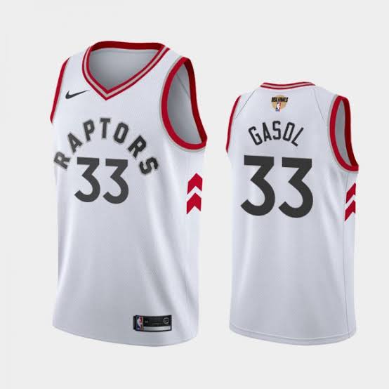 Marc Gasol Toronto Raptors Official NBA Nike Jersey white