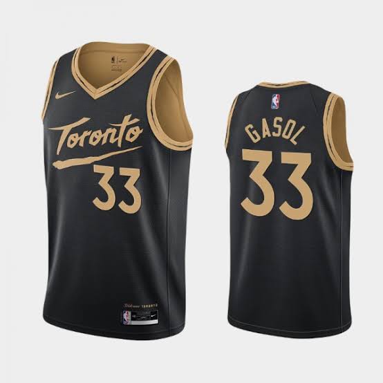Marc Gasol Toronto Raptors Official NBA Nike Jersey black