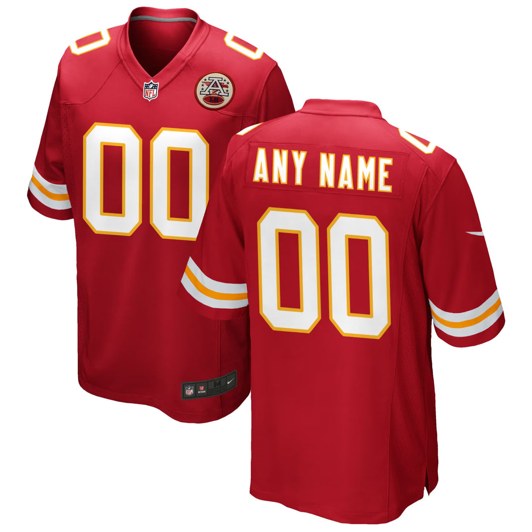 Kansas City Chiefs Any Name & Number customized YOUTH KIDS Official NFL Jersey