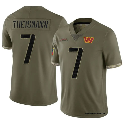 Joe Theismann Washington Redskins Commanders Official NFL Nike Salute to Service Jersey