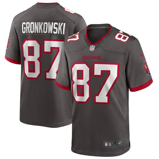 Rob Gronkowski Tampa Bay Buccaneers NFL NIKE Jersey Pewter