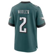 Men's Nike Tariq Woolen Midnight Green Philadelphia Eagles Team Game Jersey
