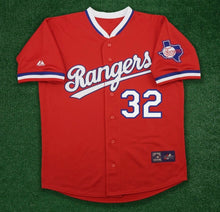 Josh Hamilton Texas Rangers official MLB Jersey Majestic retro red