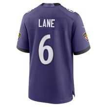 Men's Baltimore Ravens Ja'Kobi Lane Nike Purple Team Game Jersey