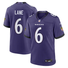 Men's Baltimore Ravens Ja'Kobi Lane Nike Purple Team Game Jersey