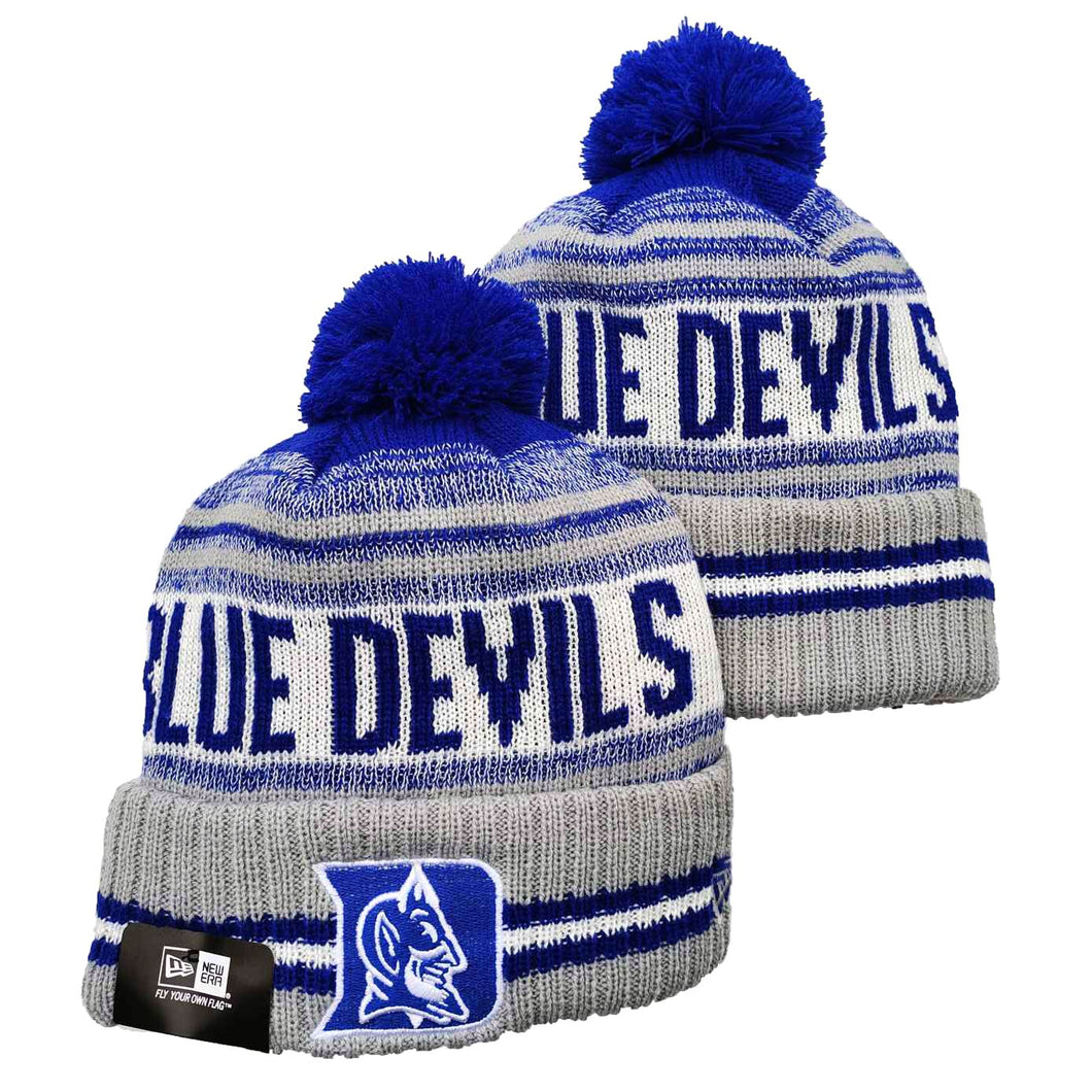 Duke Blue Devils NCAA New Era winter Hat with Pom Pom