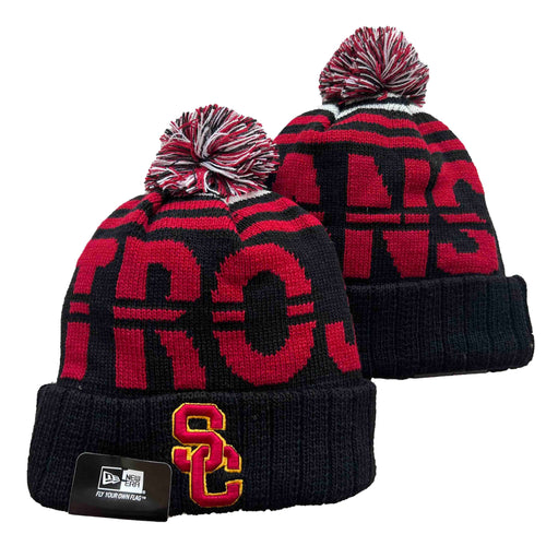 USC Trojans NCAA New Era winter Hat with Pom Pom