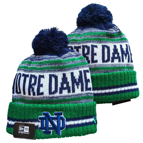 Notre Dame Fighting Irish NCAA New Era winter Hat with Pom Pom