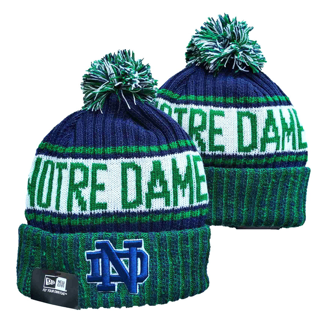 Notre Dame Fighting Irish NCAA New Era winter Hat with Pom Pom