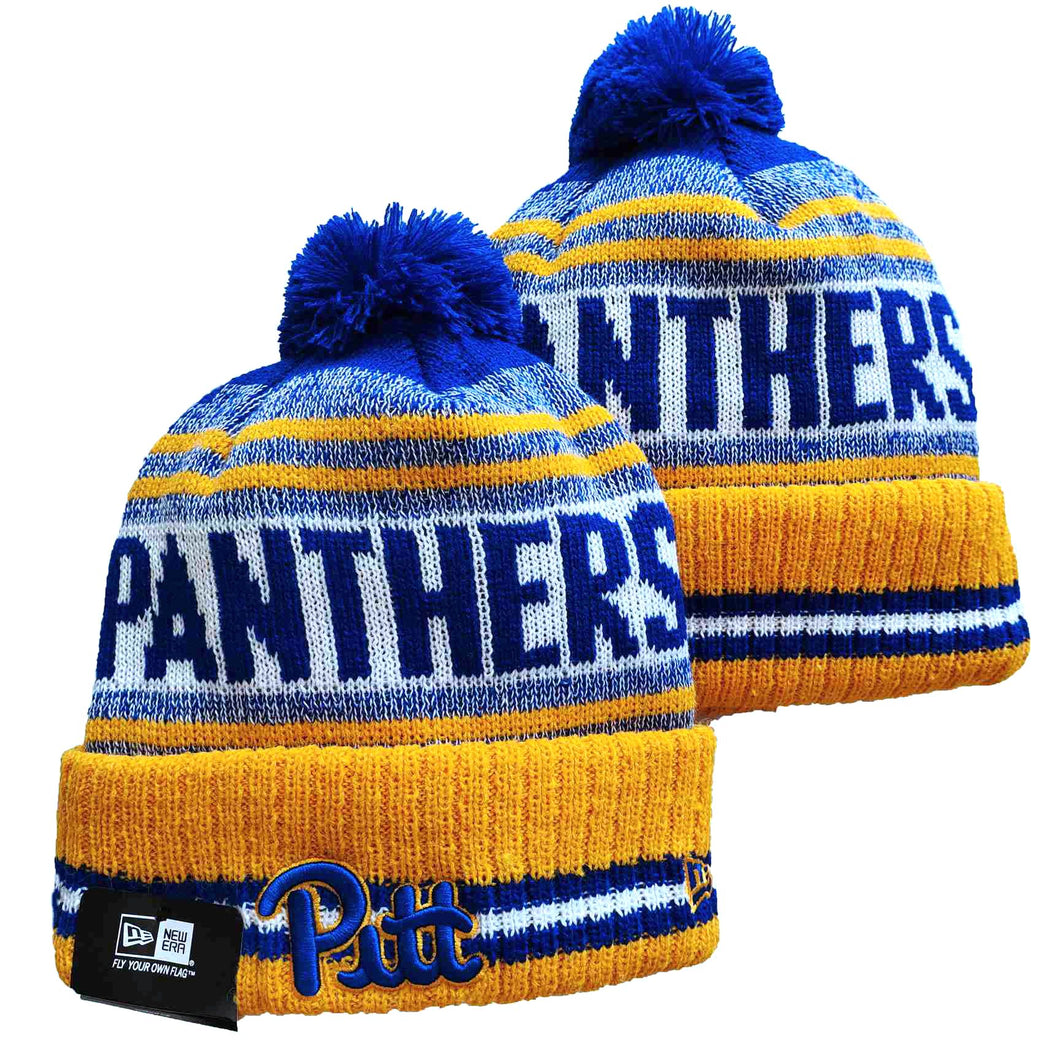 Pitt Panthers University of Pittsburgh NCAA New Era winter Hat with Pom Pom