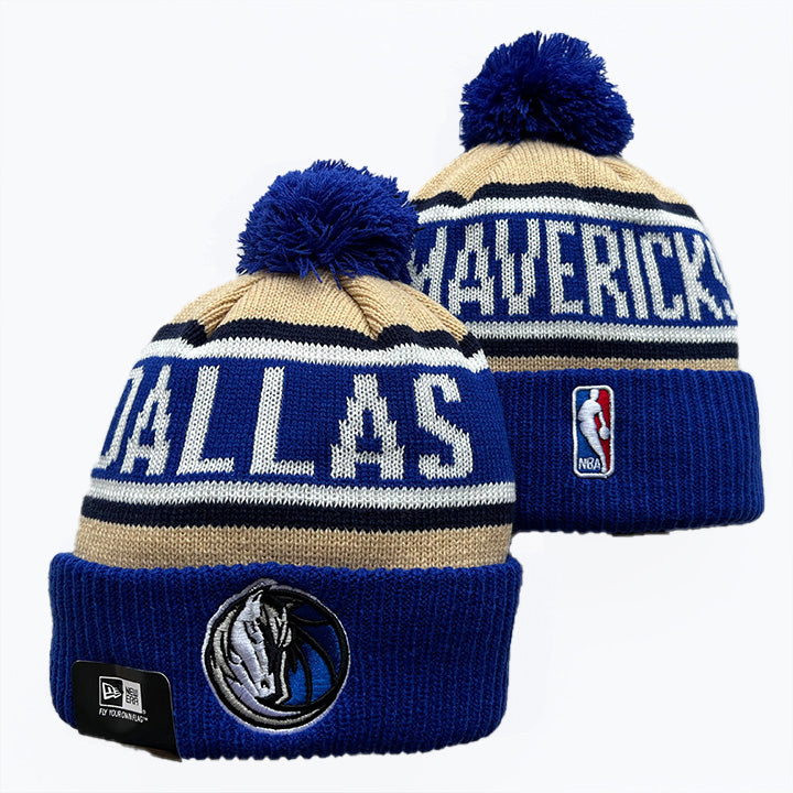 Dallas Mavericks NBA New Era winter Hat with Pom Pom