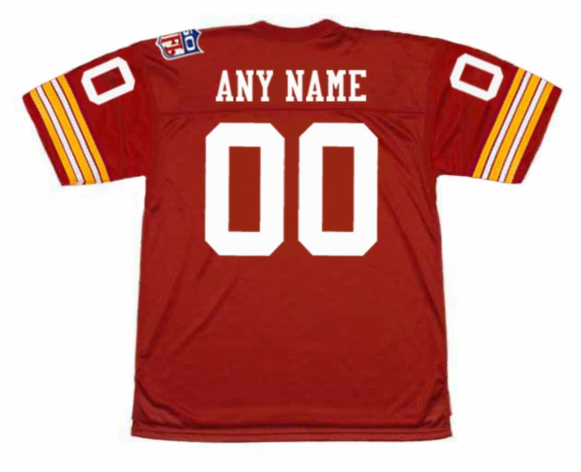 Any name & Number Washington Redskins 1969 NFL Mitchell & Ness