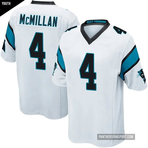 Tetairoa McMillan Carolina Panthers Official NFL Nike YOUTH KIDS Jersey white
