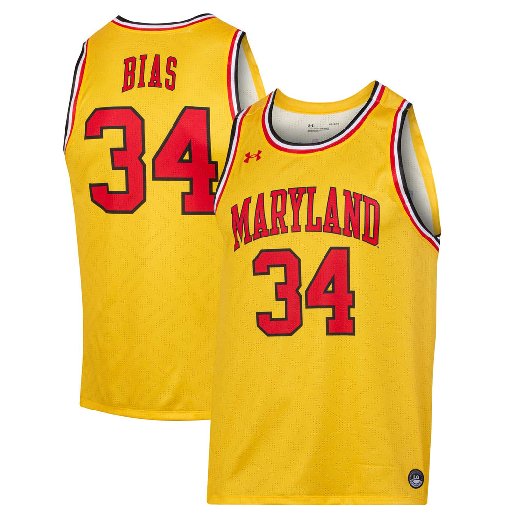 Len Bias Maryland Terrapins NCAA Under Armour jersey