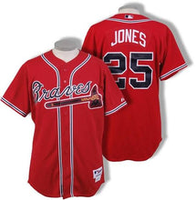 Andruw Jones Atlanta Braves Official MLB Majestic Jersey red