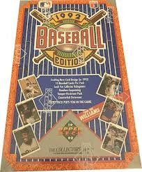 1992 Upper Deck baseball wax box 36 packs