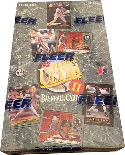 1992 Fleer Ultra Series 2 baseball wax box 36 packs of cards