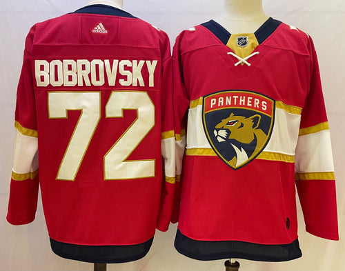 Sergei Bobrovsky Florida Panthers Official NHL Adidas Jersey Red