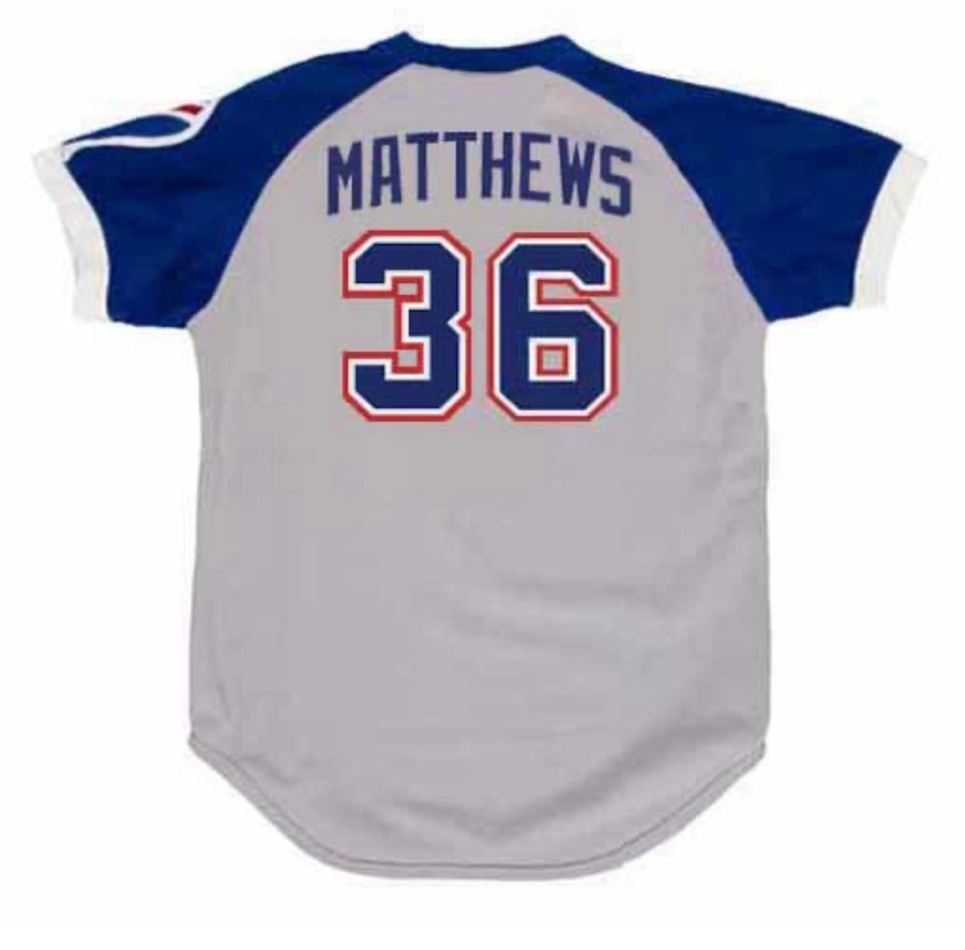 Gary Matthews 1979  Atlanta Braves Official MLB Majestic Jersey