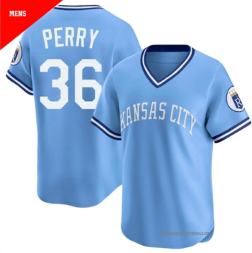 Gaylord Perry Kansas City Royals Official MLB Jersey Majestic