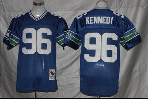 Cortez Kennedy Seattle Seahawks Jersey Mitchell & Ness Blue