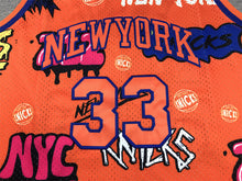 Patrick Ewing New York Knicks Graffiti Jersey made by Mitchell & Ness