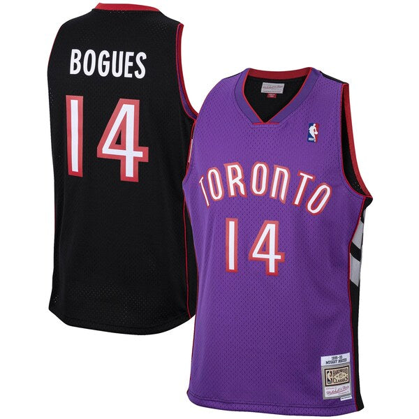 Muggsy Bogues Toronto Raptors Official NBA Mitchell & Ness Jersey