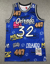 Shaquille O’Neal Orlando Magic Graffiti Jersey made by Mitchell & Ness