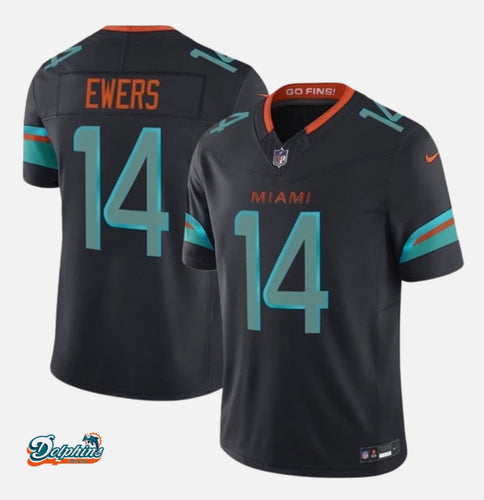 Quinn Ewers Miami Dolphins YOUTH KIDS Official NFL Nike Rivalries Collection Jersey