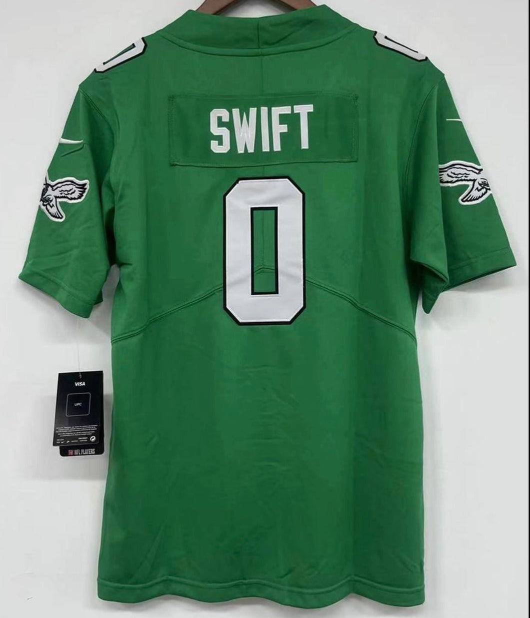 D’Andre Swift Philadelphia Eagles official Nike NFL Jersey Kelly Green