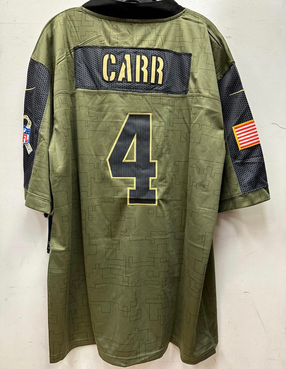 salute to service nfl gear Derek Carr New Orleans Saints Salute to Service NFL Jersey Nike – Classic Authentics