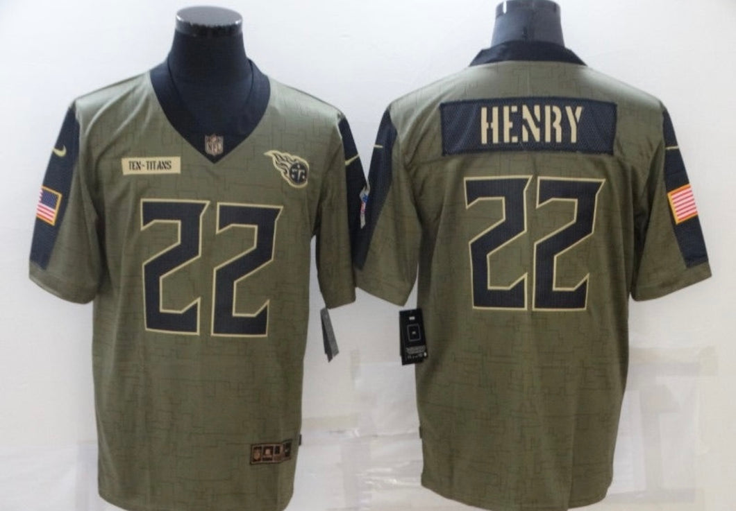 Derrick Henry Tennessee Titans Salute to Service NFL Jersey Nike